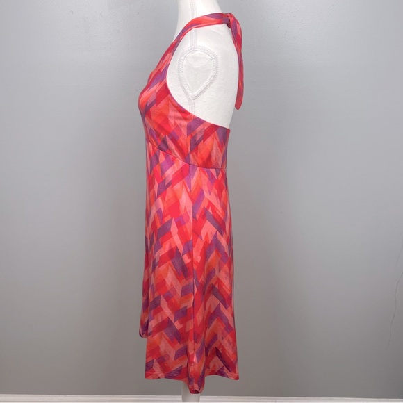 Ibex Kira 100% merino wool tie neck halter dress, small. - Picture 2 of 12